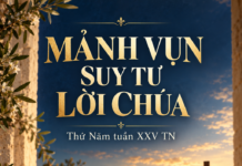 MẢNH VỤN SUY TƯ LỜI CHÚA Thứ Năm tuần XXV TN – Lm. Anmai, CSsR