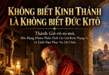 KHÔNG BIẾT KINH THÁNH LÀ KHÔNG BIẾT ĐỨC KITÔ Thánh Giê-rô-ni-mô, Bổn Mạng Nhóm Phiên Dịch Các Giờ Kinh Phụng Vụ và Linh Đạo Phục Vụ Lời Chúa – Lm. Anmai, CSsR