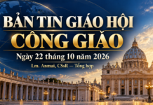 BẢN TIN GIÁO HỘI CÔNG GIÁO Ngày 22 tháng 10 năm 2026 Lm. Anmai, CSsR — Tổng hợp