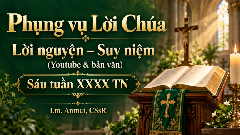 Phụng vụ Lời Chúa – Lời nguyện – Suy niệm (Youtube & bản văn) Sáu tuần XXXX TN – Lm. Anmai, CSsR