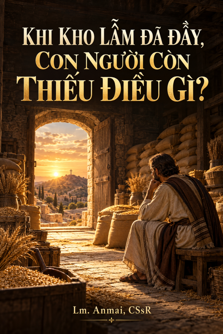 KHI KHO LẪM ĐÃ ĐẦY, CON NGƯỜI CÒN THIẾU ĐIỀU GÌ? – Lm. Anmai, CSsR