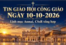 TIN GIÁO HỘI CÔNG GIÁO Ngày 10 tháng 10 năm 2026 Lm. Anmai, CSsR tổng hợp