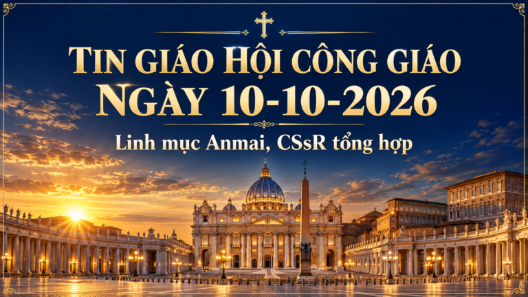 TIN GIÁO HỘI CÔNG GIÁO  Ngày 10 tháng 10 năm 2026 Lm. Anmai, CSsR tổng hợp