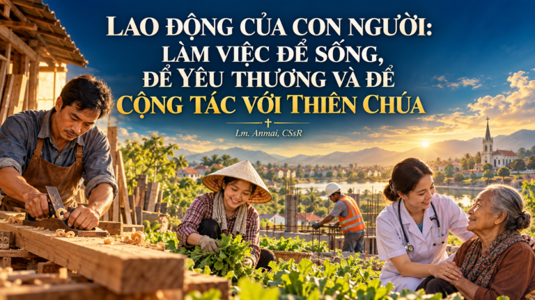 LAO ĐỘNG CỦA CON NGƯỜI: LÀM VIỆC ĐỂ SỐNG, ĐỂ YÊU THƯƠNG VÀ ĐỂ CỘNG TÁC VỚI THIÊN CHÚA Lm. Anmai, CSsR.