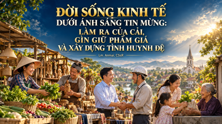 ĐỜI SỐNG KINH TẾ DƯỚI ÁNH SÁNG TIN MỪNG: LÀM RA CỦA CẢI, GÌN GIỮ PHẨM GIÁ VÀ XÂY DỰNG TÌNH HUYNH ĐỆ Lm. Anmai, CSsR.