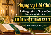 Phụng vụ Lời Chúa – Lời nguyện – Suy niệm (Youtube & bản văn) Chúa Nhật tuần XXXX TN – Lm. Anmai, CSsR