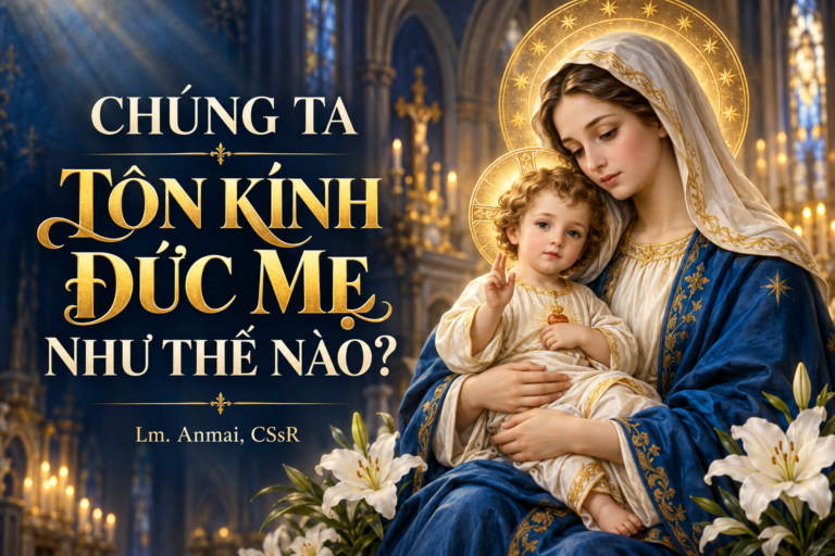 CHÚNG TA TÔN KÍNH ĐỨC MẸ NHƯ THẾ NÀO? Từ lời kinh trên môi đến một đời sống biết xin vâng Lm. Anmai, CSsR.