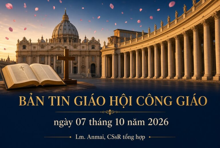 BẢN TIN GIÁO HỘI CÔNG GIÁO Ngày 07 tháng 10 năm 2026 Linh mục Anmai, Dòng Chúa Cứu Thế tổng hợp