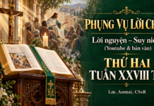 Phụng vụ Lời Chúa – Lời nguyện – Suy niệm (Youtube & bản văn) Lễ Thứ Hai tuần XXVIII TN – Lm. Anmai, CSsR